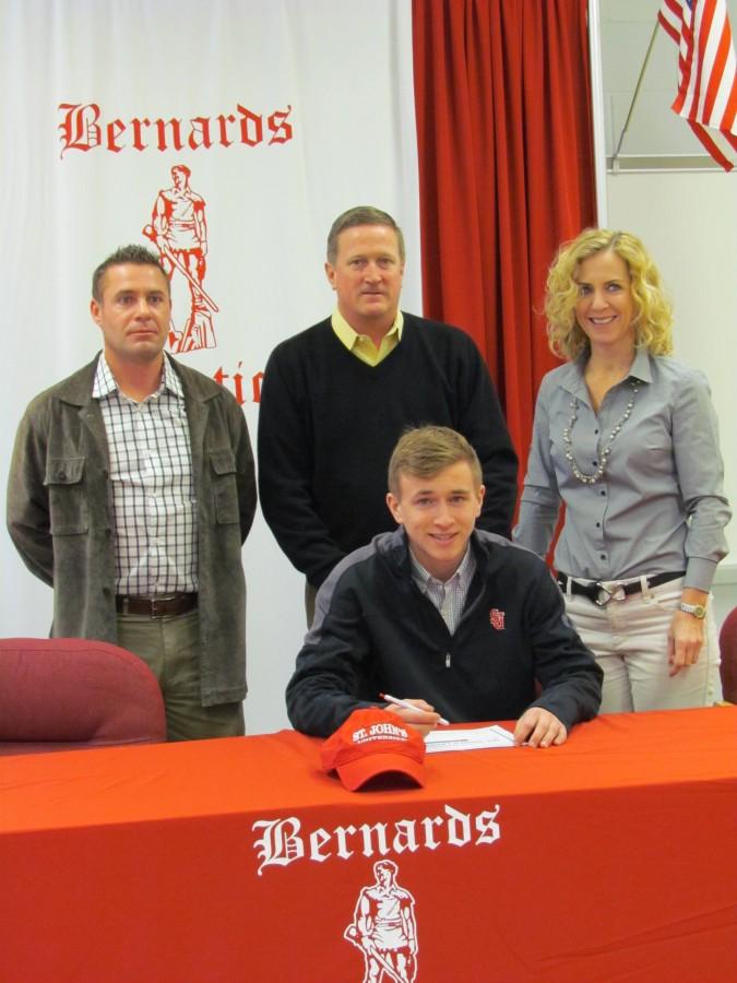 Declan Swartwood committed to St. Johns College for lacrosse. 