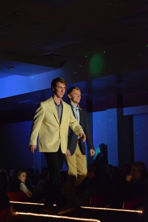 Kyle Verduin and Andrew Martin model formal wear. 