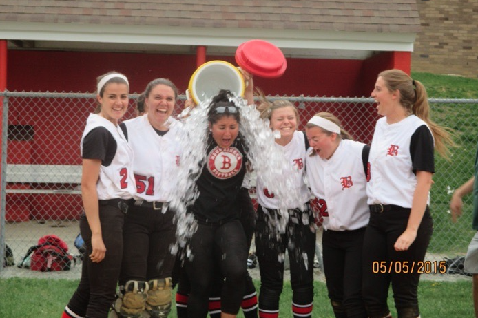 Coach OConnor gets a Gatorade shower