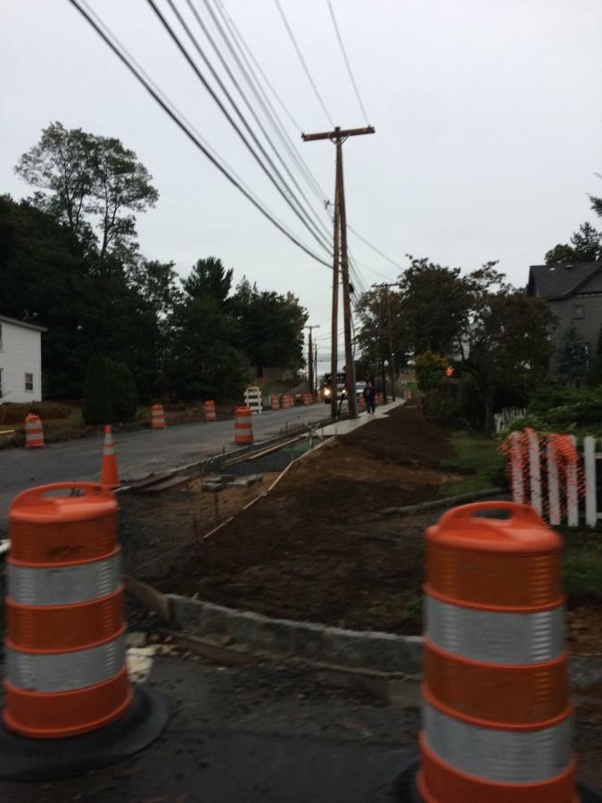 Mt. Airy Road under construction