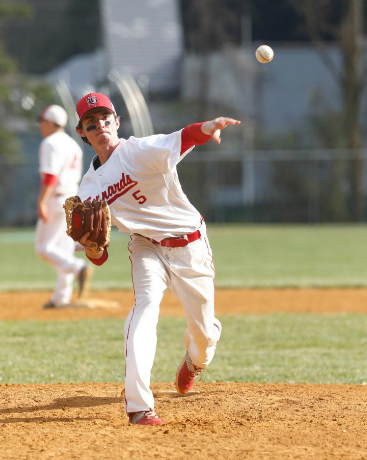 Senior Mike Hoppe throws a strike