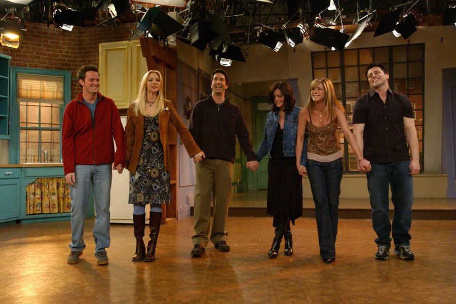 Friends cast on stage for the last time