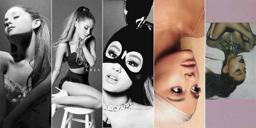 5 of Grande's album covers
