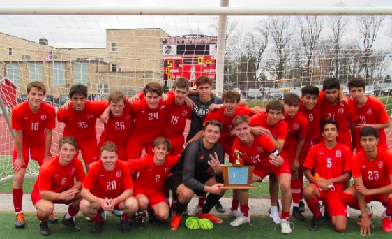 Boys Soccer Wins Back to Back State Championships: Caps off Undefeated Season beating Steinert 5-1