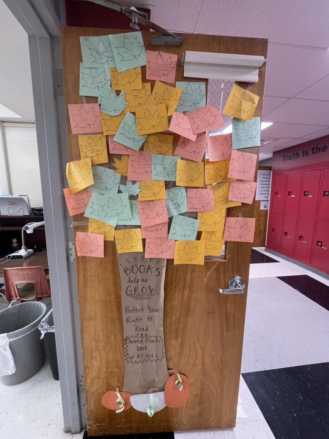 Ms. Volosin's classroom door