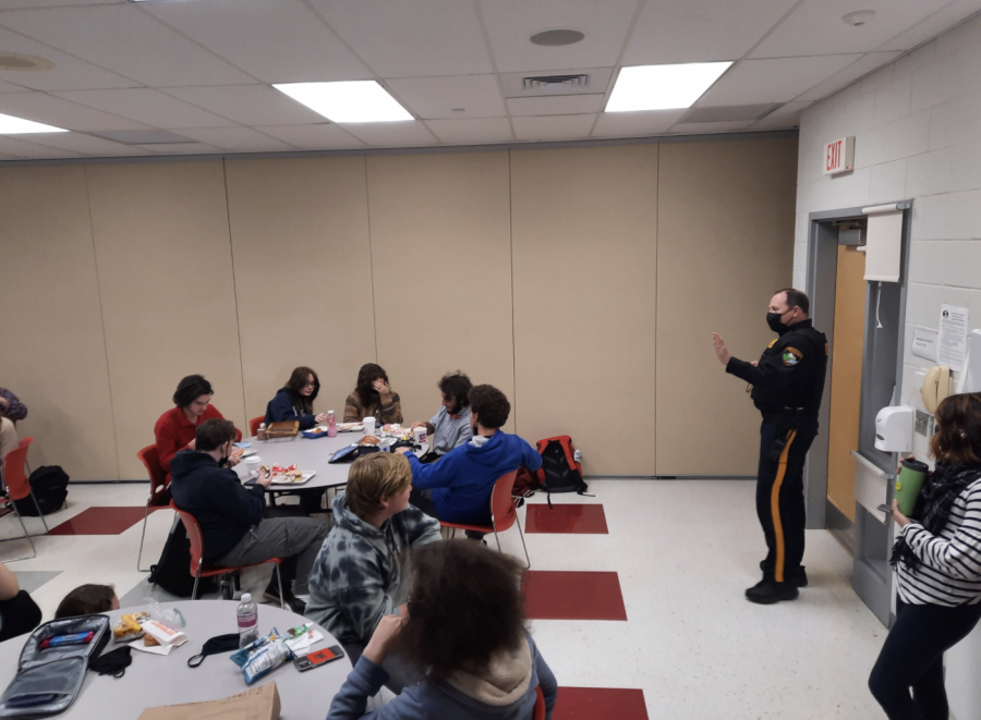 Newly formed GSA makes connections with Officer Byrnes and Best Buddies