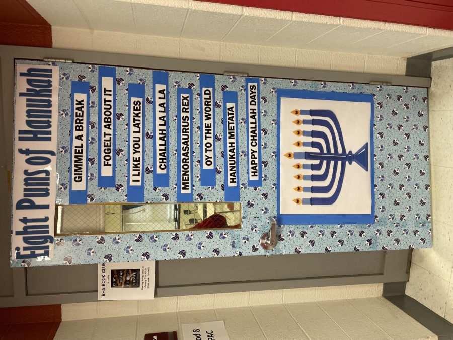 Mrs. Weltlers Hanukah Themed Door