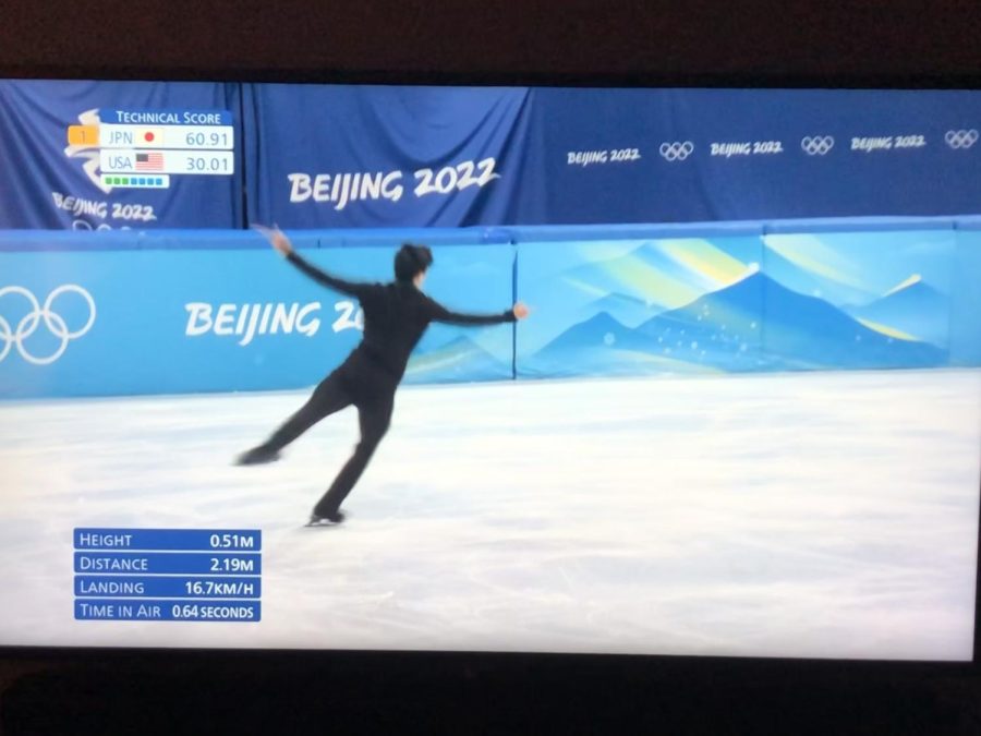The figure skating solo performances commence for the 2022 olympics