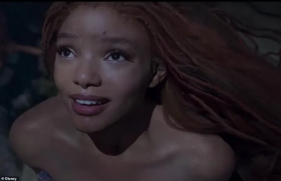 Halle Bailey in the movie's trailer released in early September.