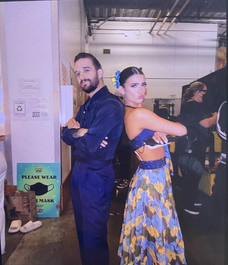 Charli and her Dancing With The Stars partner Mark Ballas.