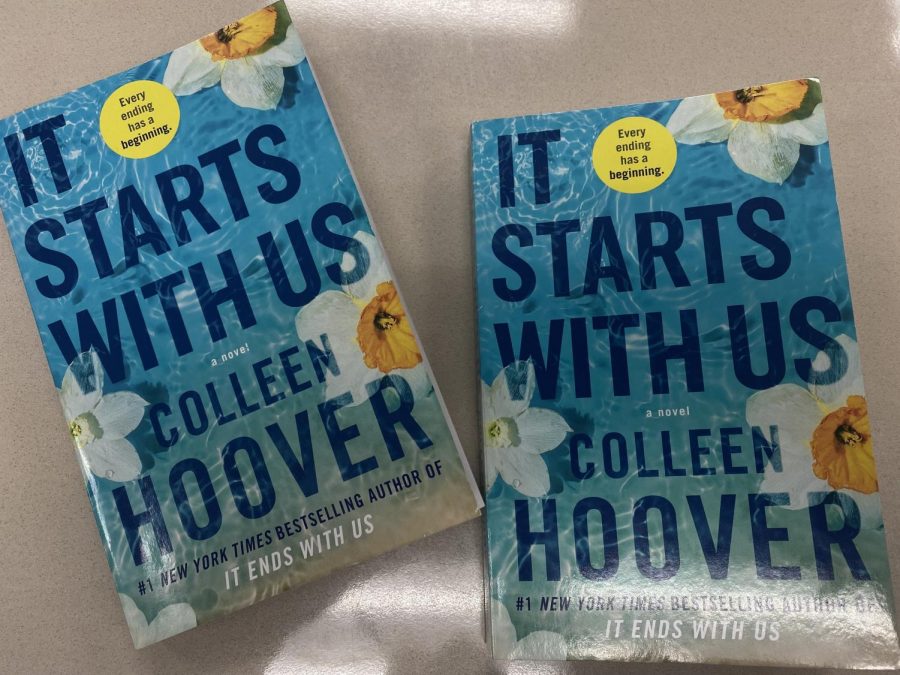 Display of two copies of the book It Starts With Us