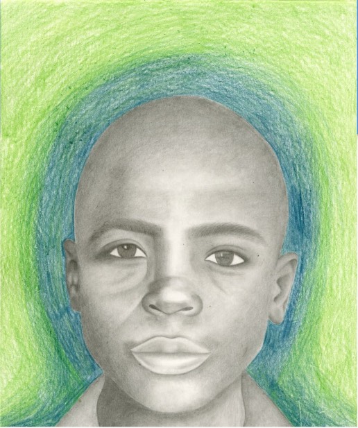 Gifted portrait drawn by Seolin for kids of Sierra Leone