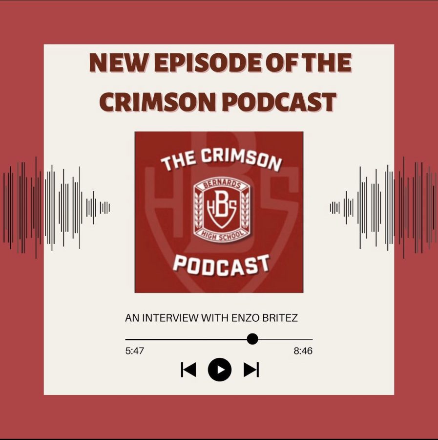 On+this+episode+of+The+Crimson+Podcast%2C+the+guys+welcome+on+Enzo+Britez%2C+one+of+the+captains+of+the+Bernards+football+team.
