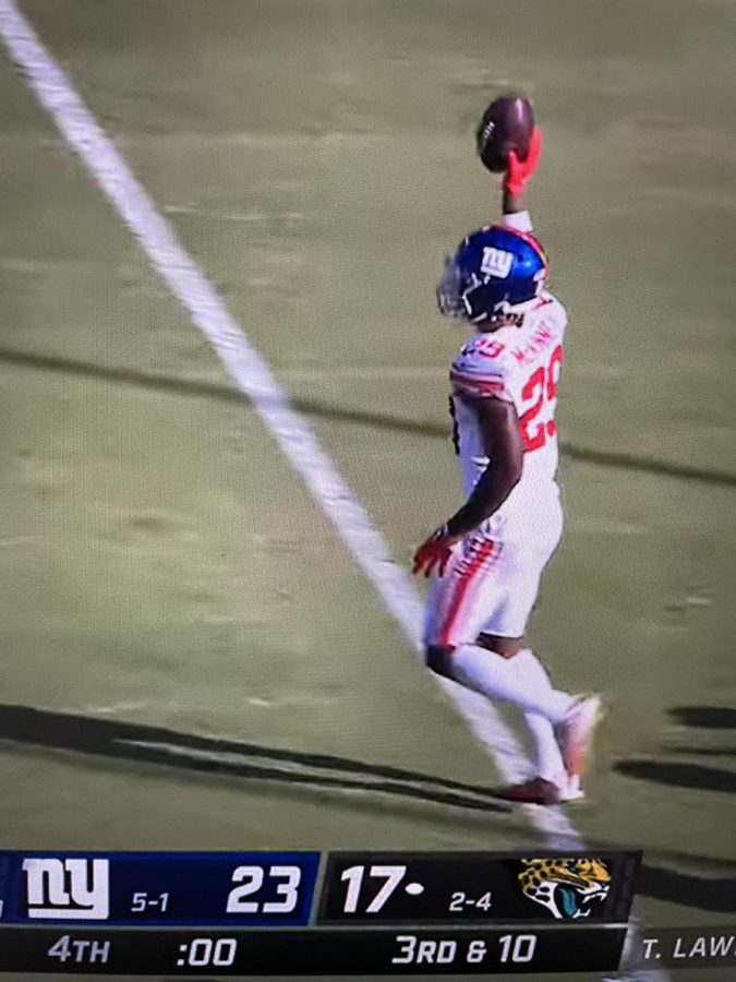 Giants DB Xavier McKinney after defensive stop as time expired
