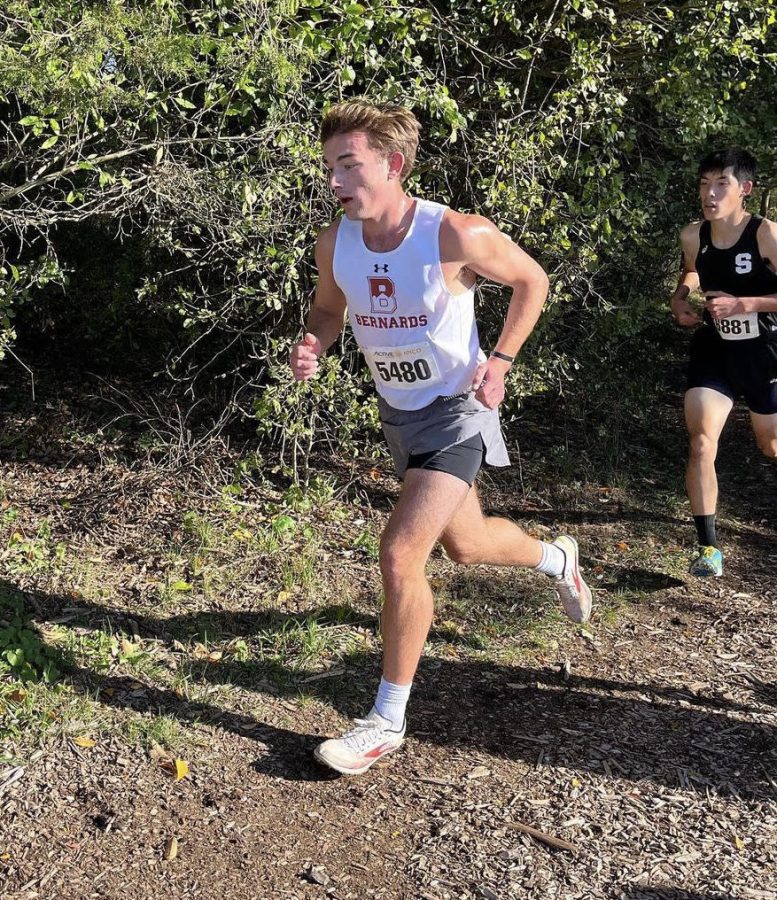 Senior Pat Griffin running during the Somerset County Championships on October 20th