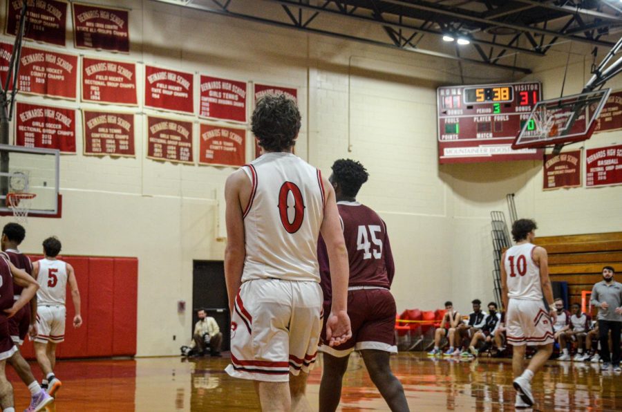 Guard Will Frank during a game last season against North Plainfield