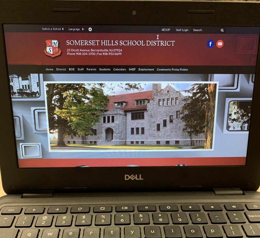 Somerset Hills School District Home Page, where administrative staff and personnel can be found. 
