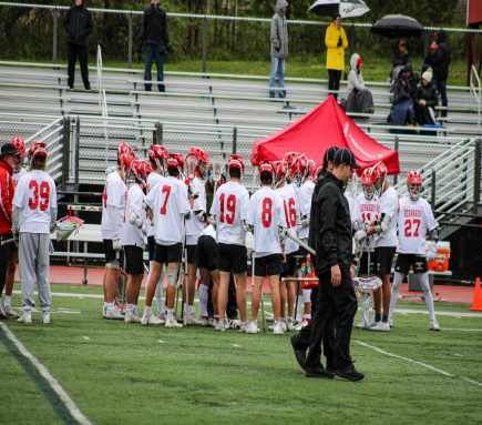 The Boys Lacrosse team from last season
before a game