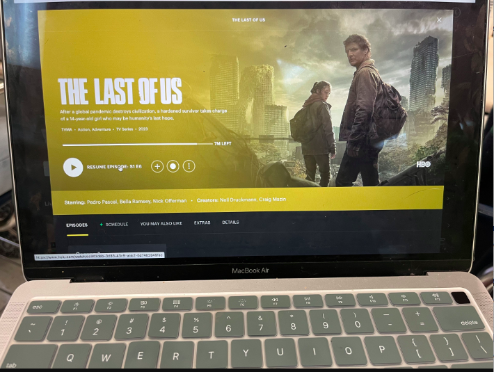 "The Last of Us" cover screen, as presented on Hulu streaming service
