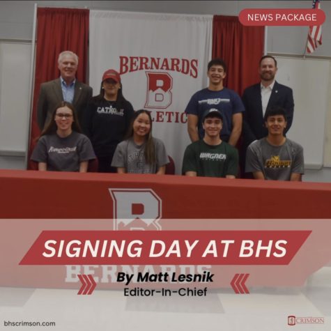 Senior athletes signing to the schools in which they will be continuing their athletic careers.