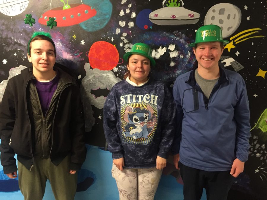 The STAR students anxiously await the St. Patrick's Day celebration