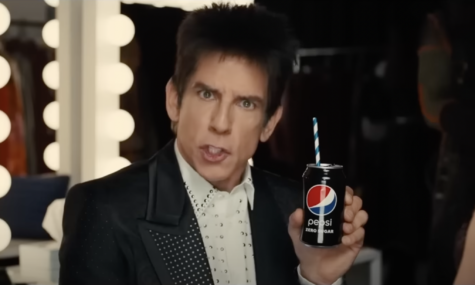 Ben Stiller advertises for Pepsi during SuperBowl commericals 