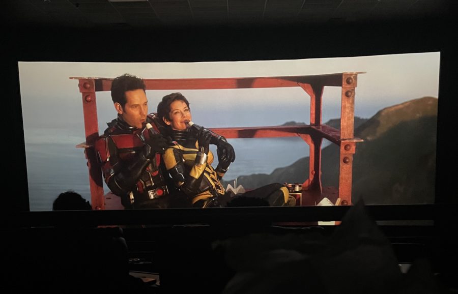 Marvels AntMan and the Wasp: Quantumania shown in the theaters 