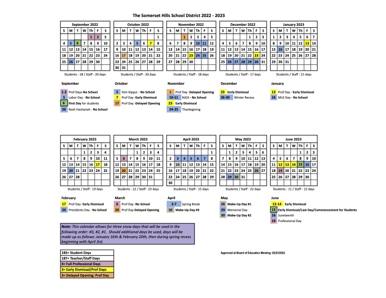 The+annual+district+schedule+for+Bernards+High+School+for+the+2022-2023+school+year