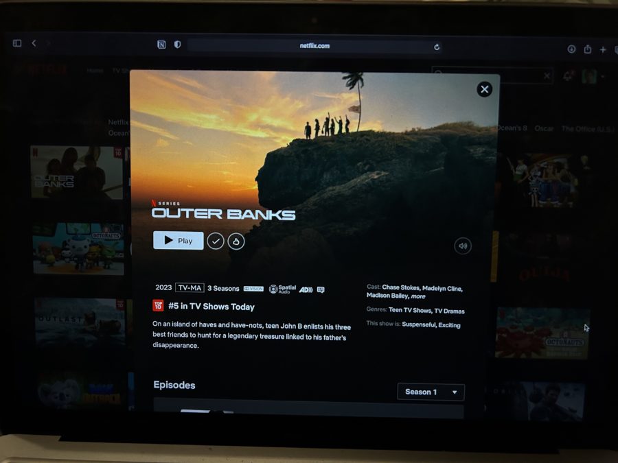 All three seasons of popular show "Outer Banks" found on Netflix