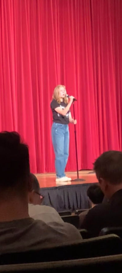 Ayla Johnson singing Faithfully by Journey at the BHS 2023 Pops Night