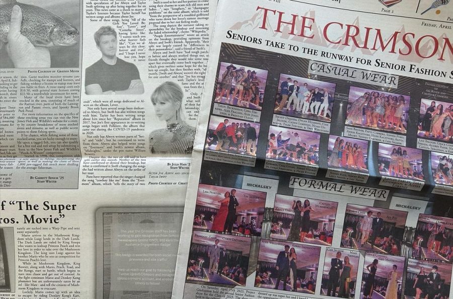 April issue of the Crimson that was worked on very hard by the entirety of the staff 