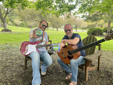Allen Thurlow and Jim Goodwin with their album Songs From Home