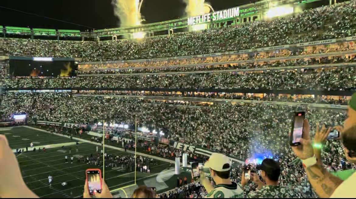 MetLife Stadium on September 11th during the Jets Vs BIlls game taken by a student 