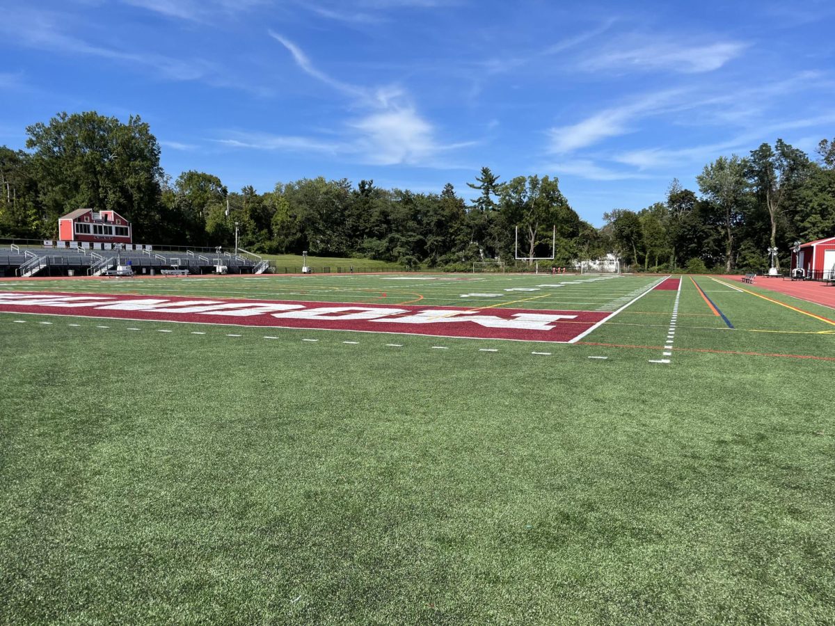 The soccer team has been treated to a fresh turf field during the 2023 season.
