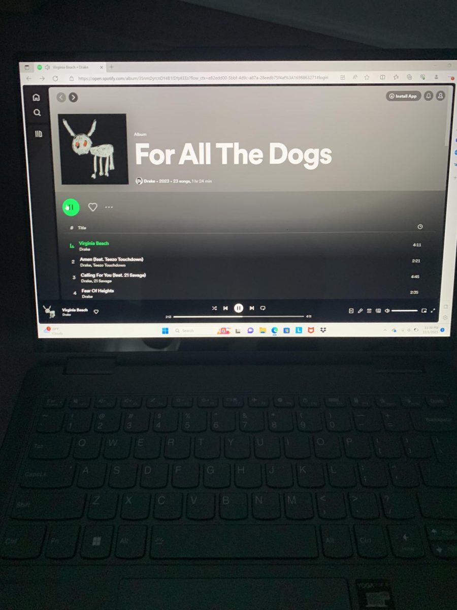 Drake's For All the Dogs featured on Spotify 