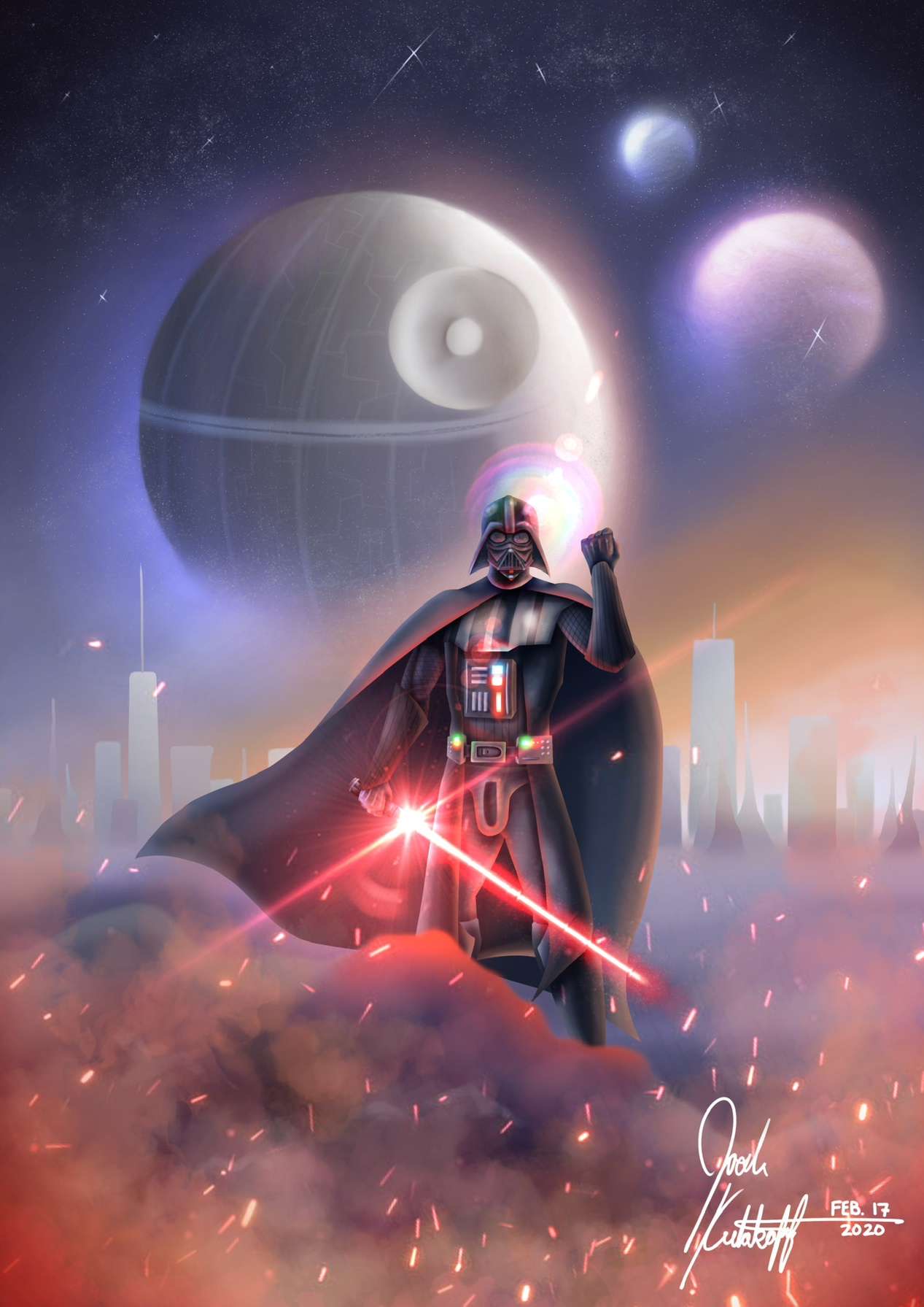 Star Wars themed digital artwork done by Josh in 2020