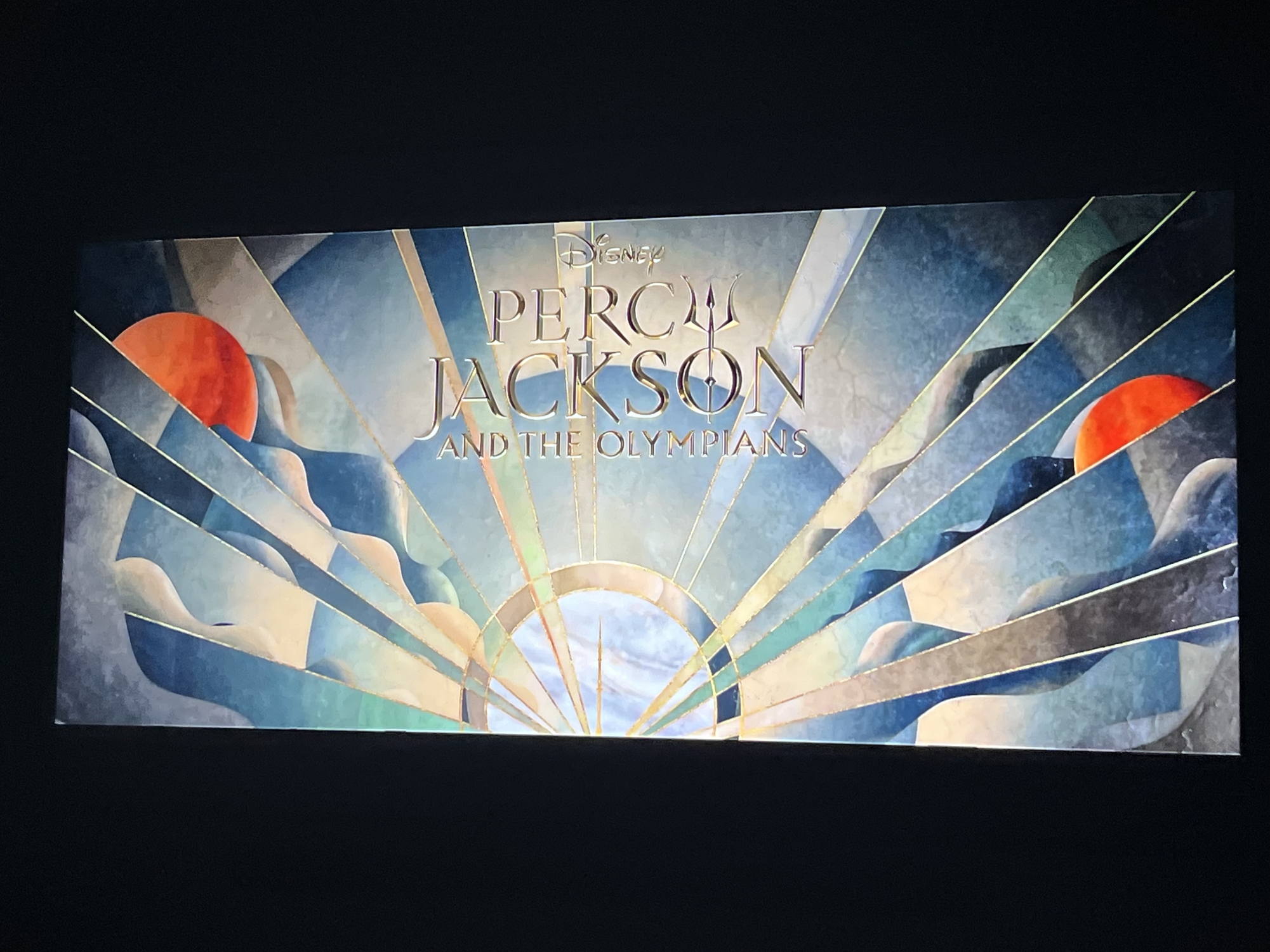 End screen for an episode of Percy Jackson and the Olympians