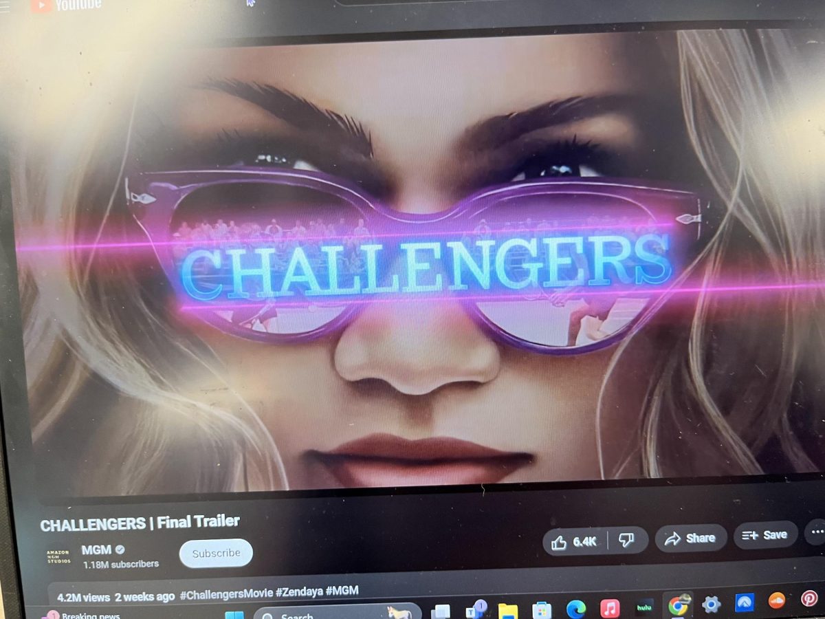 Student watches the trailer for Luca Guadagnino's 2024 film "Challengers"