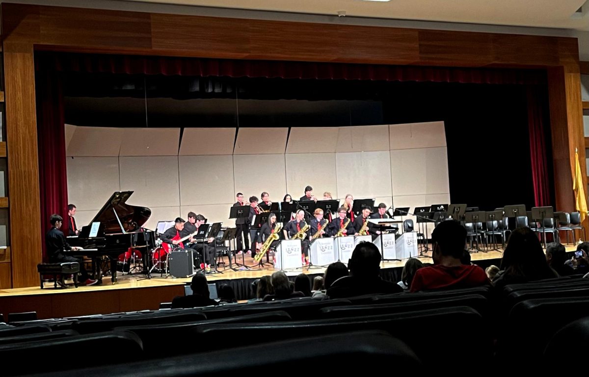 The BHS Jazz Ensemble plays three lively songs during their set before playing with both Bedminster's and BMS's jazz bands. Charlie Quinn '27 remarks, "My favorite part of playing with others is the idea of everyone being able to throw in their own musical ideas, but being able to turn it into something that sounds good at the same time". 