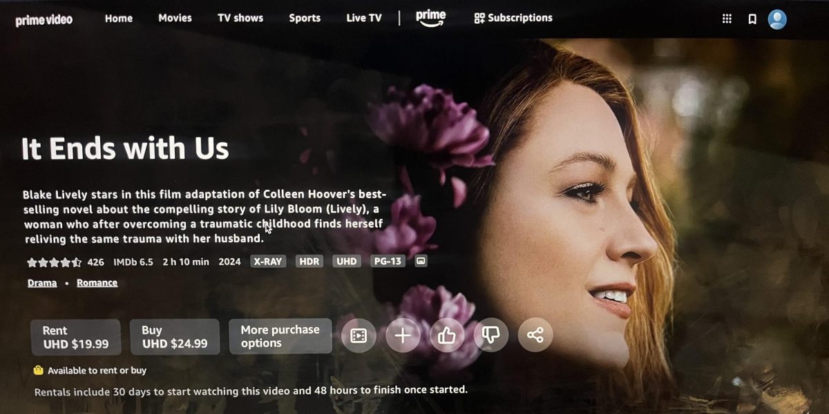 It Ends With Us released on Amazon Prime, post movie theater release despite all controversy surrounding it 