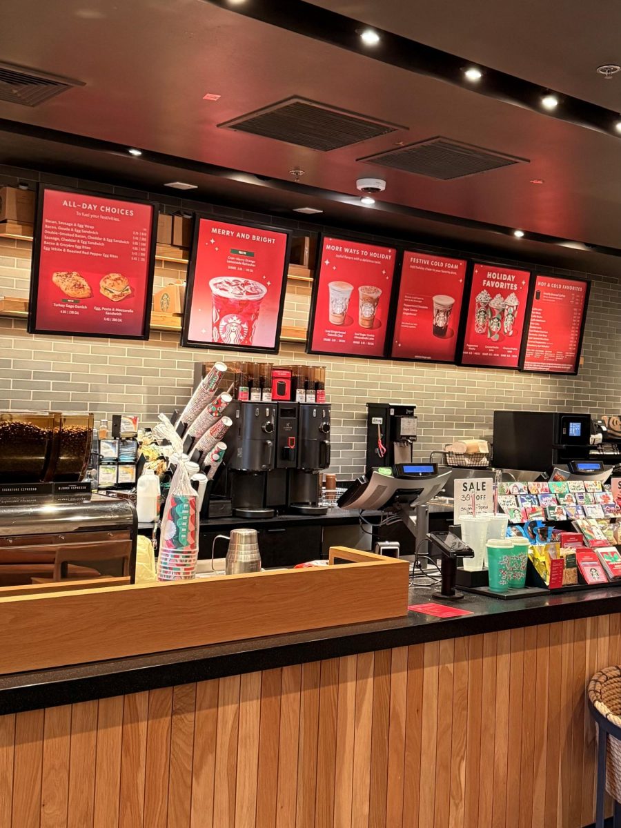 Starbucks' new holiday menu featuring its festive new drinks this winter season