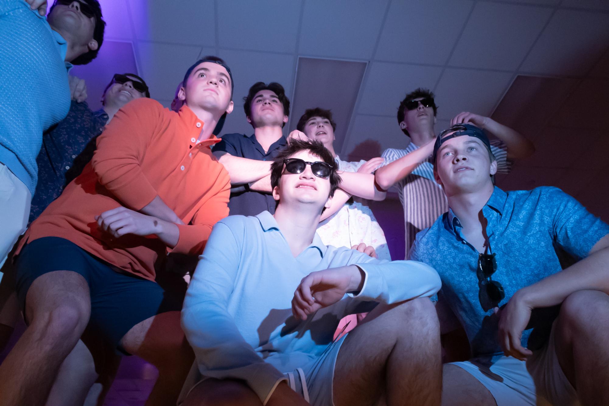 Group of BHS seniors posing for a photo at the fashion show