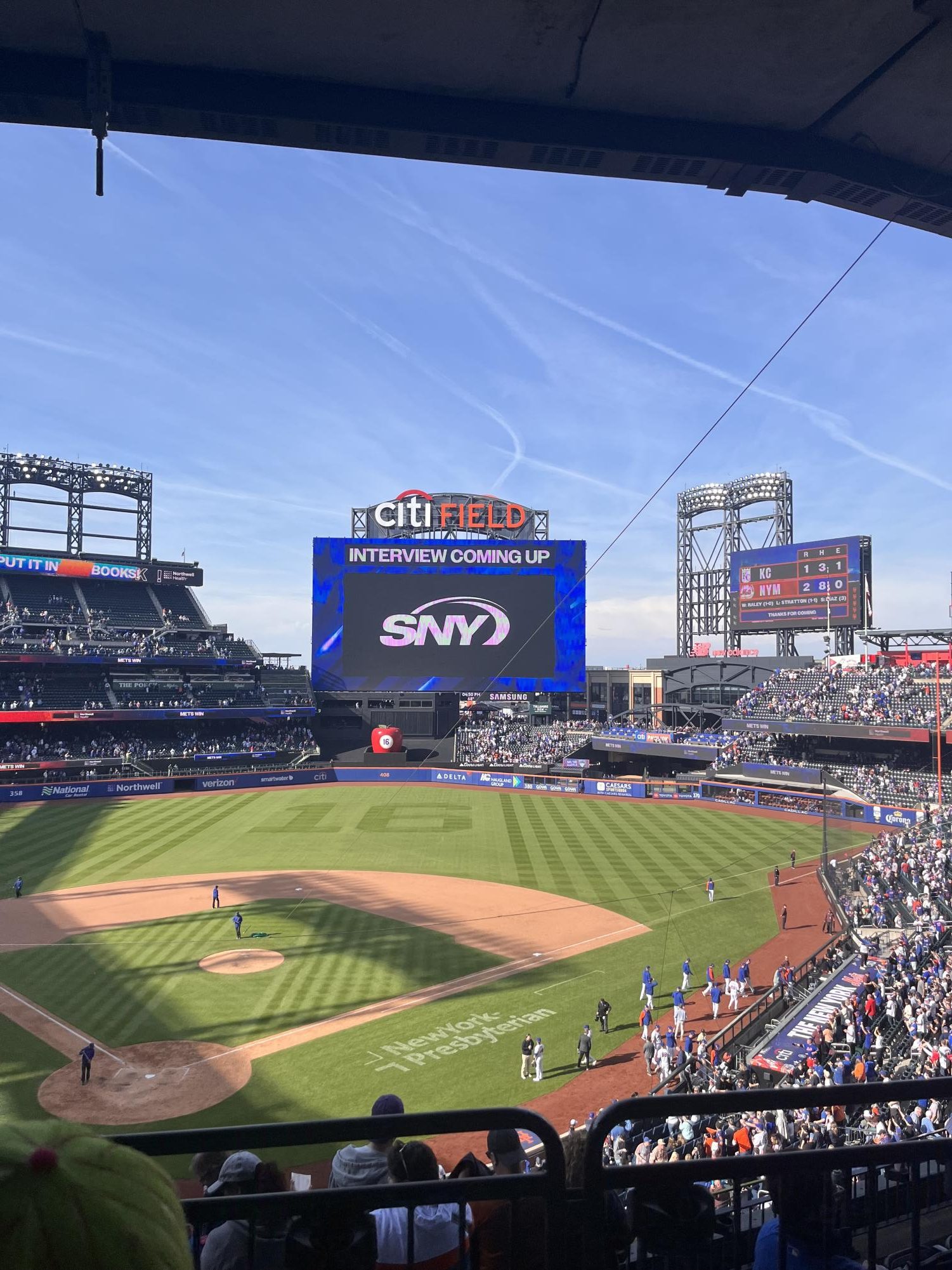 The Mets home stadium, Citi Field before a game last season