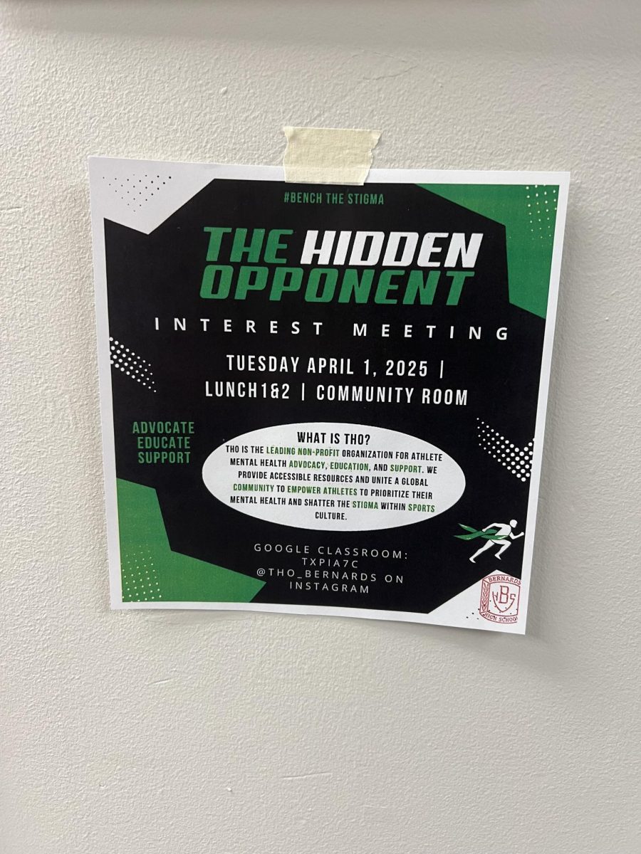 Poster put up around BHS spreading news about new club