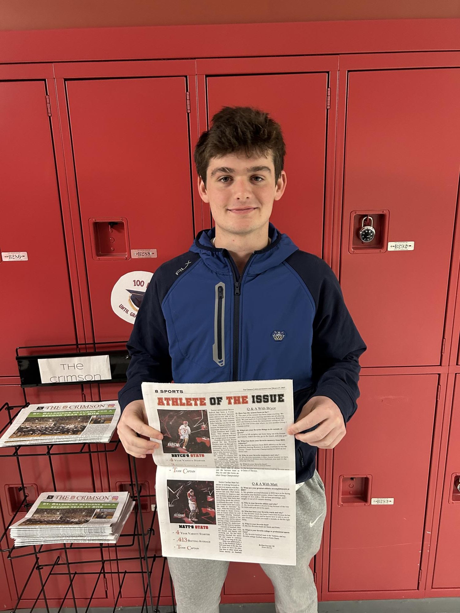 Finn Vaccaro, sports editor