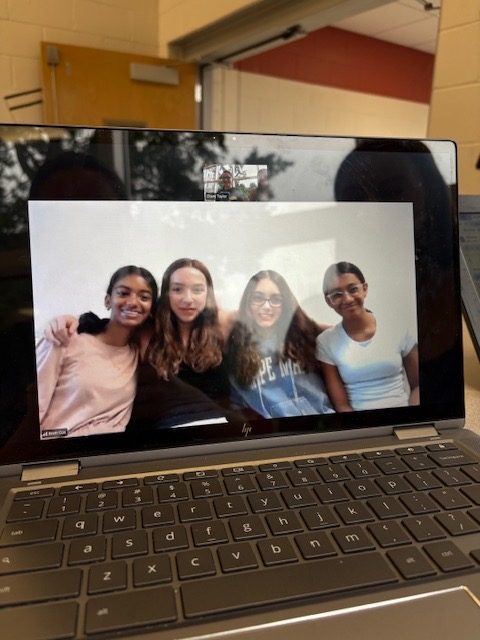 The hosts of the podcast: Katherine East, Sianna Ecklund, Ashley Mann, Isabella Mattos, Aaliya Pattankaik, and Ameya Ram.
