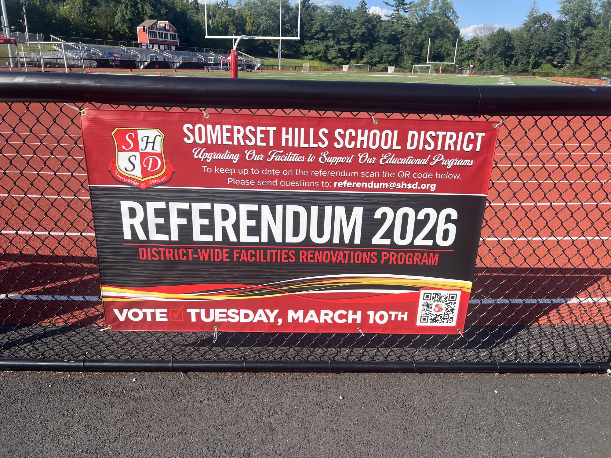 An poster advertising the vote for the referendum coming up in March of 2026