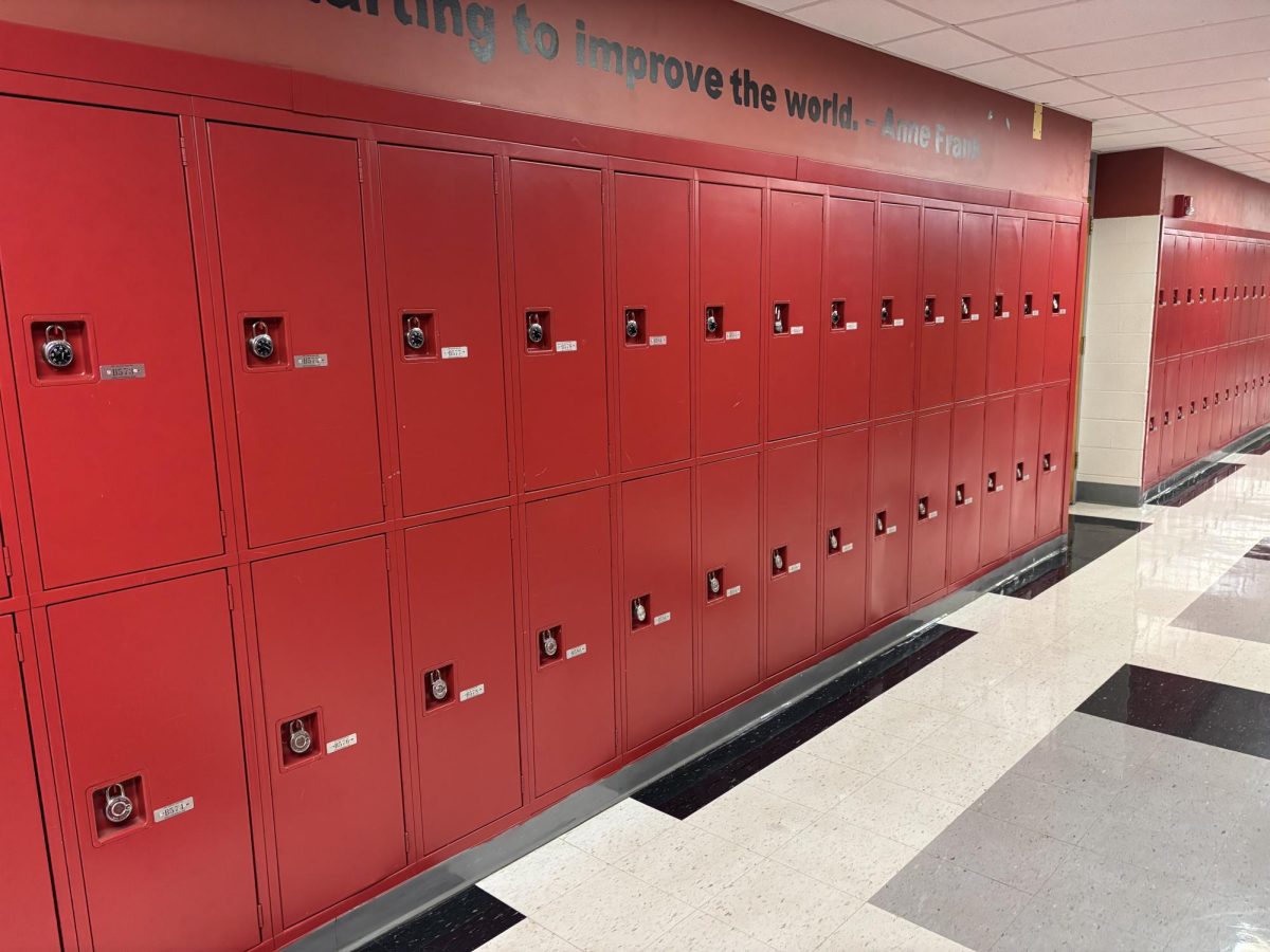 Red lockers fill the halls at Bernards, yet not many students use them during the year