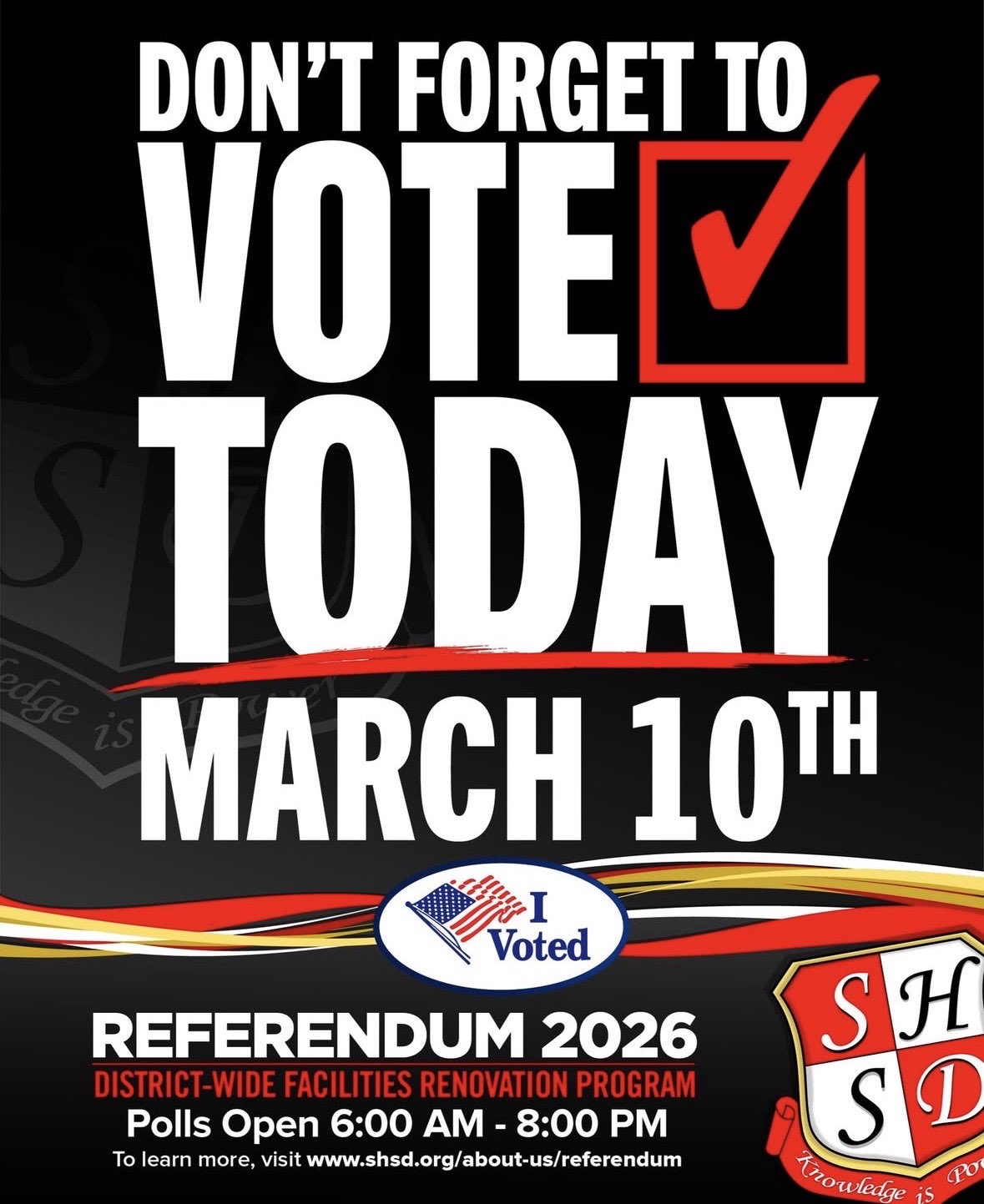 SHSD Referendum 2026 posts a picture to encourage people to vote